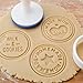 Tovolo Made with Love, Set of 3 Plates for Decorating Holiday & Sugar Cookies Stackable Silicone Rubber Stamps, BPA-Free & Dishwasher Safe, Multicolored