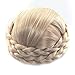Synthetic Hair Chignon Bun Donut Braided Hairpieces Scrunchie Clip in Hair Bun Extensions Straight Updo for Wedding Party Costume Women Beauty 6Colors avilable (Beige)thumb 3