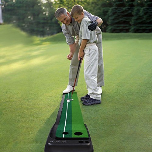 Golf Putting Mat, OUTAD Indoor / Outdoor Golf Putting Green With Auto Ball Return - Thumbnail 4