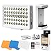 LED Video Light Commlite CM-L50II Dimmable 50 LED Ultra High Power Panel video light Portable Multi-functional Mini for Micro Camera Sony Camera and smartphone (White)