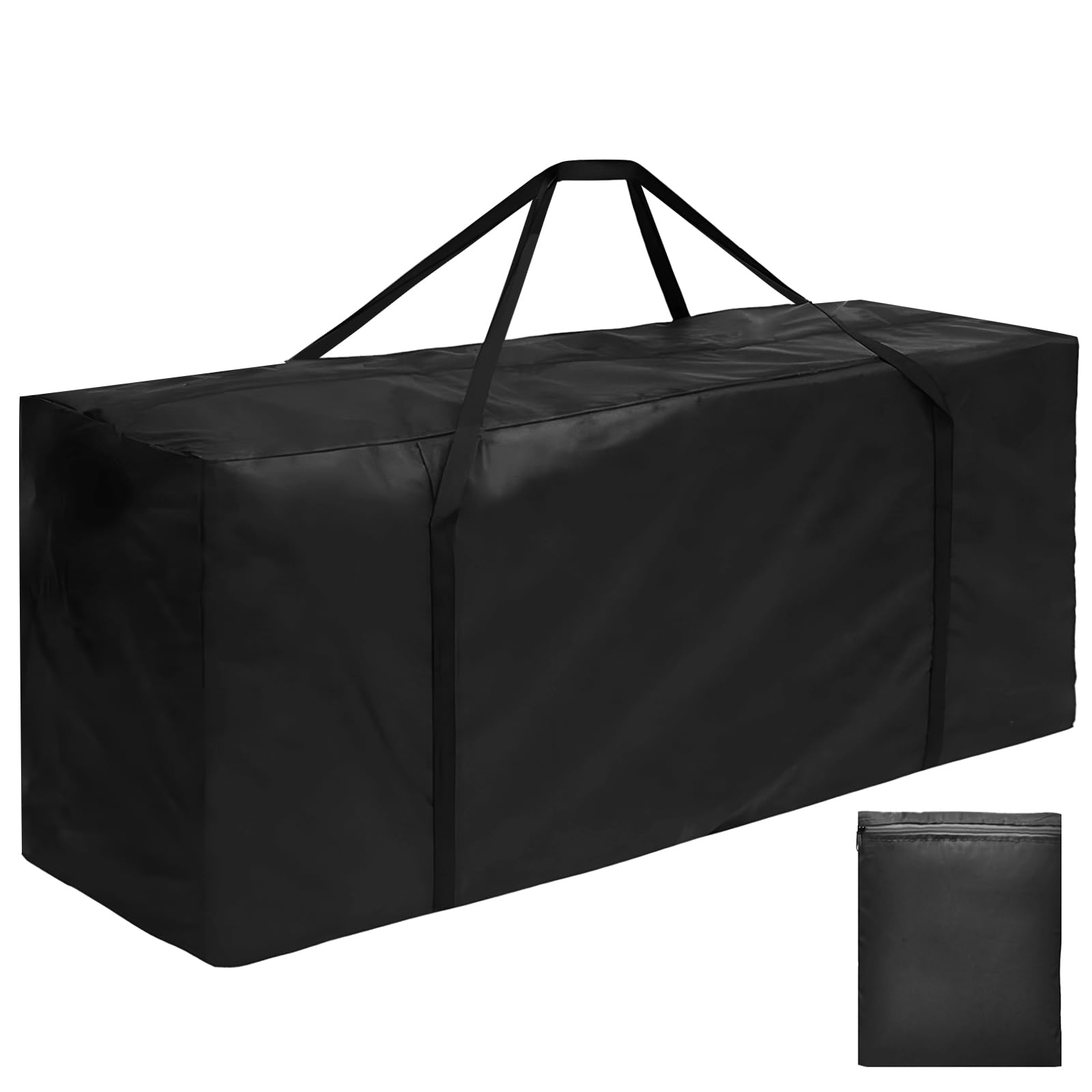 widesmile 670L Extra Large Garden Cushion Storage Bag Heavy Duty Waterproof Outdoor Furniture Cushion Storage Bag 173x76x51cm with Handle and Zipper