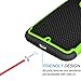 Moto X (2nd Gen) Case, Tekcoo(TM) [Tmajor Series] [Green/Black] Shock Absorbing Hybrid Rubber Plastic Impact Defender Rugged Slim Hard Case Cover Shell For Motorola Moto X 2nd Generation 2014