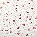 Yifely Red Rural Floral Shelf Liner Locker Decor Sticker Self-Adhesive Furniture Paper 17.7 Inch by 9.8 Feet