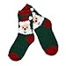 TeeHee Christmas Holiday Cozy Fuzzy Crew Socks 3-Pack for Kids (6-8 Years, Gingerbread)