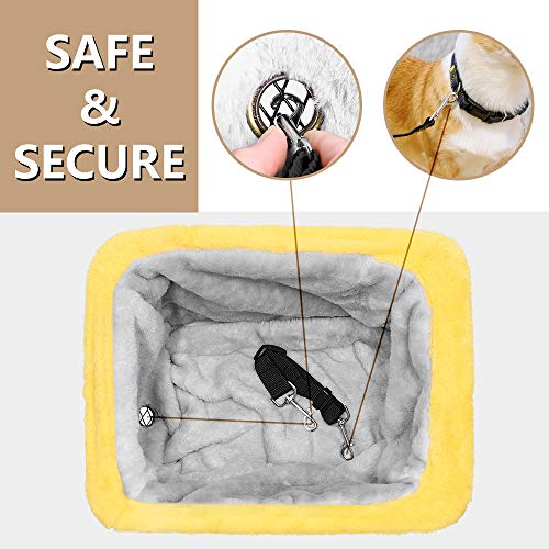 ANZOME Dog Bike Basket Liner, Warm Inside Bike Basket Cover for Small