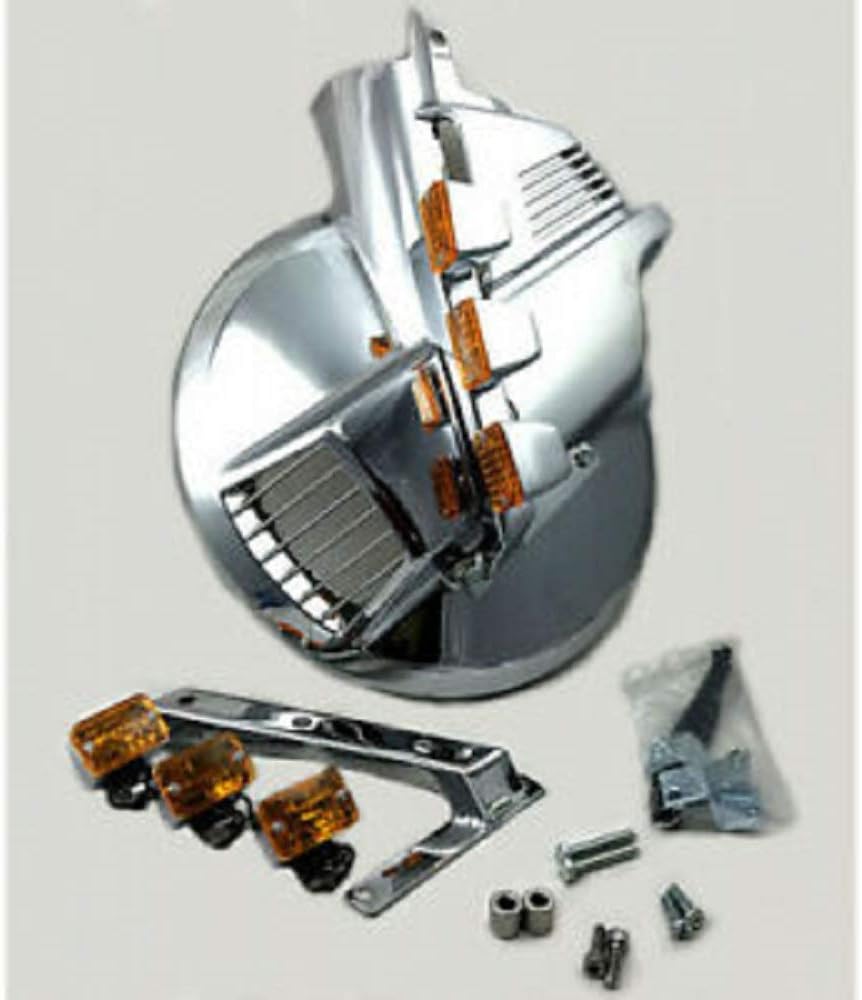 Flush Mounted Chrome Plated Fork Light Set Honda Goldwing GL1500