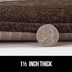 Gorilla Grip Tufted Memory Foam Chair Cushions, Set