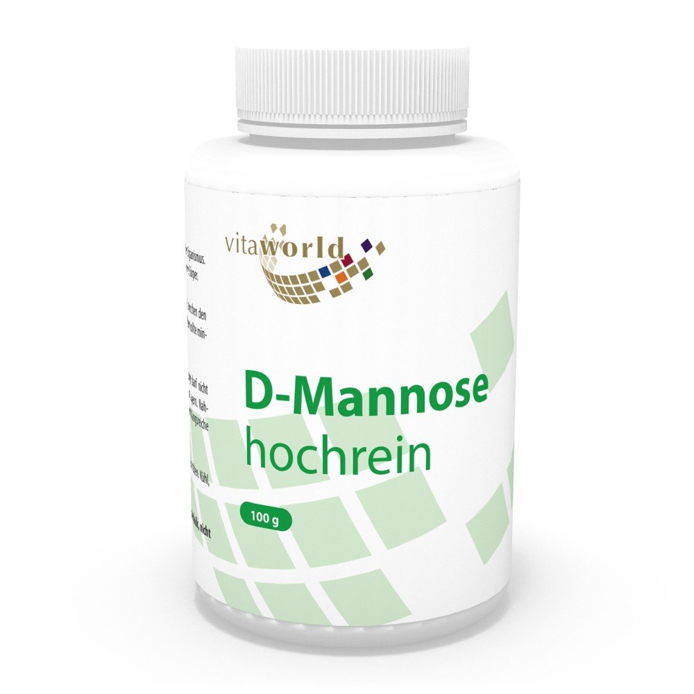 D-Mannose powder 100g Vita World 100 % pure with analysis certificate German pharmacy production