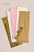Ling's moment 20 PCS Tassel Garland Banner Tissue Paper Tassels for Wedding Baby Shower Event & Party Supplies DIY Kits - (Pink+Metallic Gold+Ivory+White+Tan)
