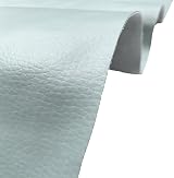 A-Express Grained Faux Leather Fabric 5 Metres Light Blue Waterproof 0.8mm view 2