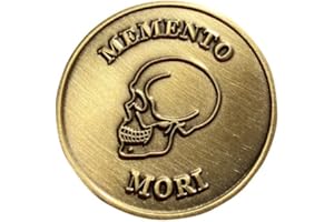 STOIC STORE UK Memento Mori Coin Stoic, Momento Mori Coin - Double Sided 38mm Stoic Coin - Daily Inspirational Coins for Stoicism Gifts, Stoic Challenge - Novelty Coins, Tokens, Medallions