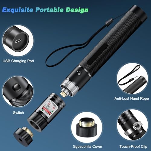 The Camping Favourite – Waterproof Aluminium Torch, Ideal for Outdoor use and Travel.
