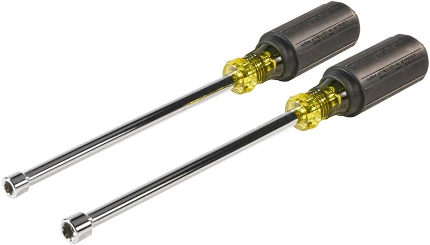 Nut Driver, Color Code Magnetic Nut Driver Set, 1/4 and 5/16-Inch Magnetic Tips Klein Tools 646M - - 