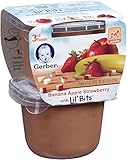 Gerber 3rd Foods Banana Apple Strawberry with Lil' Bits, 5 Ounce Tubs, 2 Count (Pack of 6)