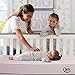 Serta Sertapedic Petals Dual Sided Premium Recycled Fiber Core Crib and Toddler Mattress - Waterproof - GREENGUARD Gold Certified - Trusted 7 Year Warranty - Made in USA, Pink
