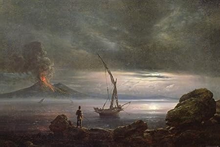 1art1 Johan Christian Clausen Dahl - Vulcano alla Sera, Sicilia ...