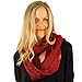 C.C Confetti Soft Chunky Pullover Knit Long Loop Infinity Hood Cowl Scarf Wine by SK Hat Shop