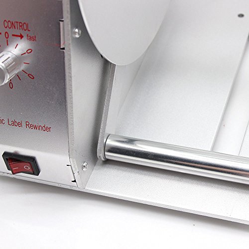 WUPYI Automatic Label Rewinder Machine Digital Automatic Label Tags Rewinder Adjustable Speed Sticker Tags Barcode Rewinder Label Printing Machine for Office,Commercial,Industrial, Warehouse