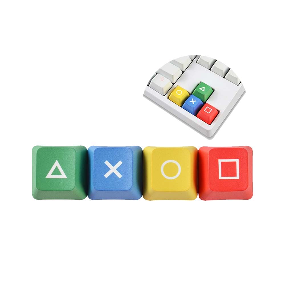 DIY Keycaps - 4 Custom Dye-Subbed PBT OEM Keycaps for Gaming Mechanical Keyboard Direction Keys (B)