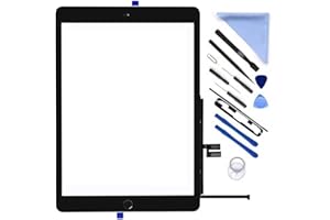 First Choose for iPad 9 (9th Generation) Screen Replacement Digitizer Touch Glass Kits, for iPad 9th Gen 10.2 Inch A2602 A2603 A2604 A2605 (2021 Released), Repair Sets+Home Button
