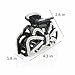 Women Elegant Butterfly Diamond Hair Clip Claw Big Large Hair Accessories Side-knotted Clip