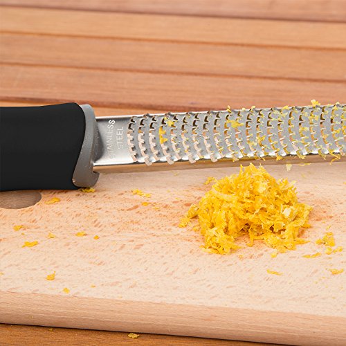 image for SqueeZard Lemon Zester Grater-Professio Stainless Steel Blade for Citr