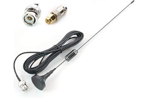 AEcreative Wide-Band Scanner Receive Antenna for Uniden Bearcat RadioShack mini Magnet Mount BNC