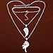 YAZILIND Stainless Steel 2 Piece Dragon and Angel Wing Couple Pendant Necklace Gift 17