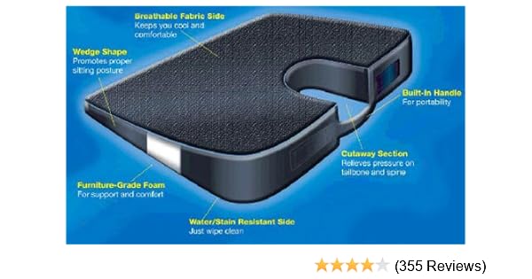 Amazon Com Seat Solution Orthopedic Seat Cushion Sports Outdoors