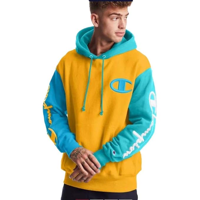 Champion reverse colorblock hoodie Clearance