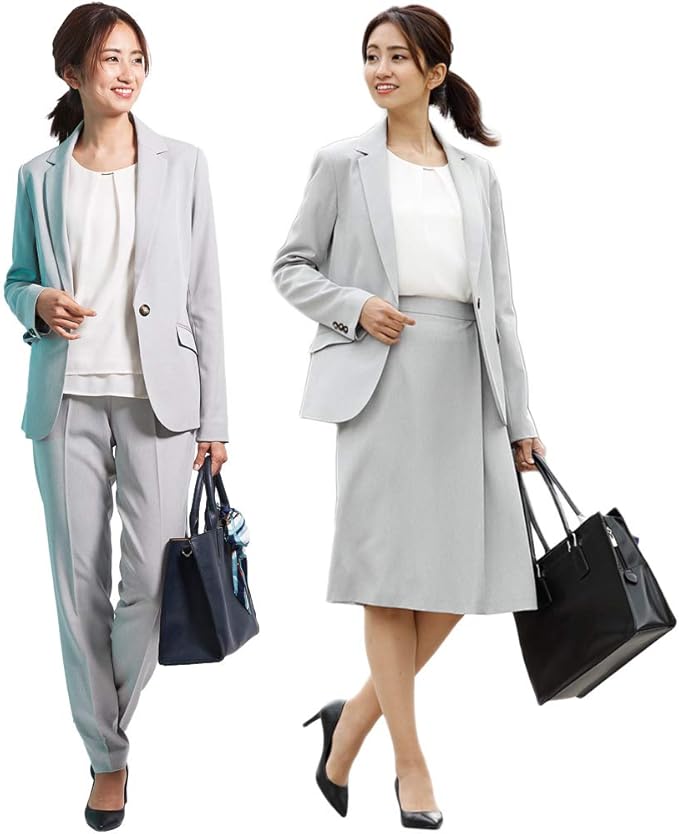 Amazon スーツ レディース 3点セット スーツセット リクルートスーツ パンツ スカート ジャケット パンツスーツ 通販