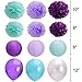 Mermaid Birthday Party Decorations Kit Happy Birthday Mermaid Banners Pom Poms And Paper Lanterns Balloons For Girl's Birthday Party And Baby Shower Mermaid Birthday Decorations Supplies