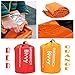 TRSCIND Emergency Blanket Survival Blanket Therma Bivvy, Reusable Lightweight Waterproof Bivvy with Whistle and Fire Started, Aluminized PE Sleeping Bag for Camping, Hiking, Vehicle