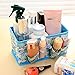 Liroyal Newest Makeup Cosmetic Storage Box Bag Bright Organiser Foldable Makeup Stationary Container,Blue