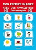 Mon premier imagier avec des gommettes français-anglais (Mots et langues) (French Edition) by
