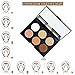 RUIMIO Contour Kit Cream Contour Palette 6 Colors with Makeup Brush Set