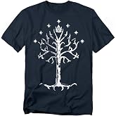Popfunk Lord of The Rings Tree of Gondor T-Shirt, Navy