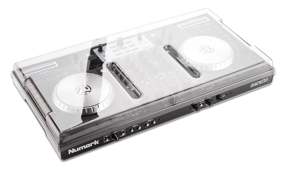 Decksaver Cover for Numark NS6 - Super-Durable Polycarbonate Protective lid in Smoked Clear Colour, Made in The UK - The DJs' Choice for Unbeatable Protection