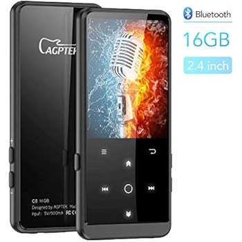 Amazon.com: MP3 Player with Bluetooth, 2.4 Inch Large Screen, AGPTEK