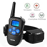 Cujo Control CC-810A-Best Wireless Dog Training Collar With Remote-16 Levels Shock & Vibration-Electric E Collar for Large, Medium, and Small Dogs-Water Resistant Anti Bark Collar-100% Guarantee!