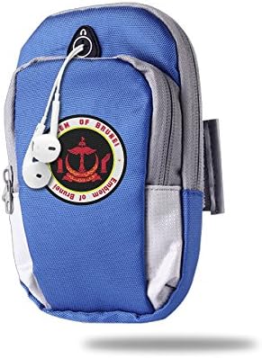 Emblem Of Brunei Seal Outdoor Mobole Phone Armbags Bands Running Pack RoyalBlue For Unisex,One Size
