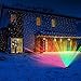 Christmas Laser Light Projector by Gideon Rotating LED Holiday Laser Projection Show Remote Control Outdoor Weather-Proof Sparkling Red and Green Landscape Decorative Lighting Great for House Parties