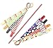 FLASH SALE Pacifier Clip 4 Pack by Akeekah Unique 2 Sided Unisex Design Pacifier Holder for Boy and Girl Binky Leash with Plastic Clip Washable Perfect Baby Shower Gift