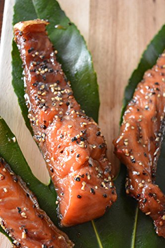 Indian Candy Maple Smoked Wild British Columbia Salmon Fish From Canada Candied and Cured in Maple Syrup Ships Frozen (1 lbs)