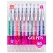 ParKoo Erasable Gel Pens, 0.7 mm Fine Point, No Need for White Out, 10 Assorted Colors for Planners and Crossword Puzzles