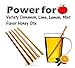 PowerTea Medley Gift Box Tazo Tea Variety 50 Tea Bags with Power for Apple Honey Sticks