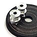 Reprap 3D Printer Set of 2 X GT2 16 Teeth Pulley and 2 Meter Belt (Prusa i3, Kossel, Rostock, TAZ etc)