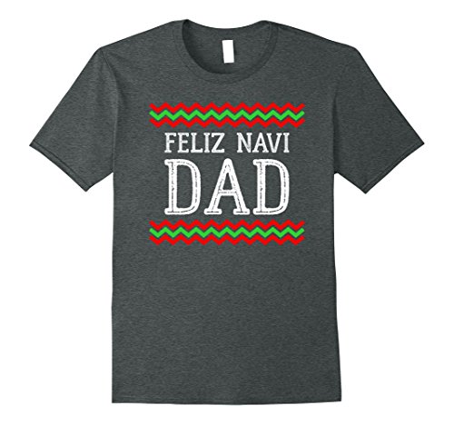Mens feliz navi dad ugly christmas sweater t shirt 2xl dark heath…