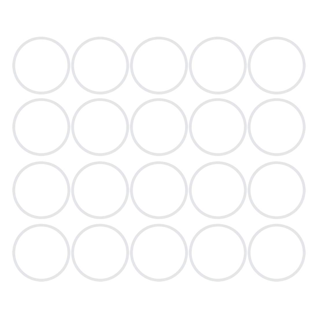 X AUTOHAUX Silicone O-Rings, 70mm OD 63mm ID 3.5mm Width VMQ Seal Gasket for Compressor Valves Pipe Repair, White, Pack of 20