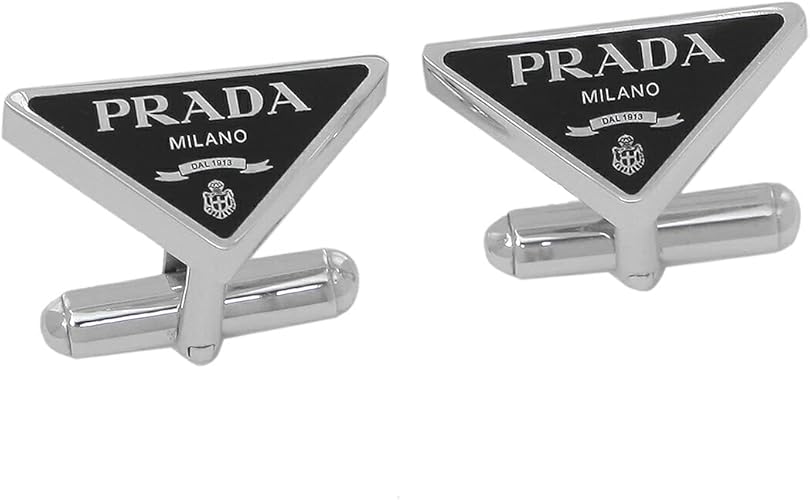 Amazon プラダ カフリンクス アクセサリー トライアングルロゴ ブラック メンズ Prada 2lg095 0hf F0002 並行輸入品 カフス 通販